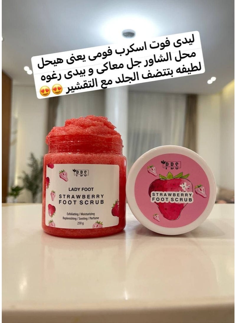 بي بي إس PBS Lady Foot Strawberry Foot Scrub – 250g. - Image 3